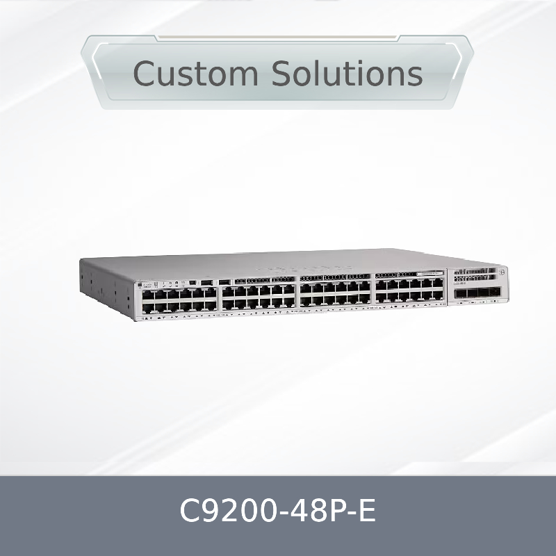 C9200-48p-E سوئیچ شبکه با 48 پورت RJ45 گیگابیتی PoE+، 48 پورت PoE+، نیازمندی‌های شبکه، با یک منبع تغذیه AC