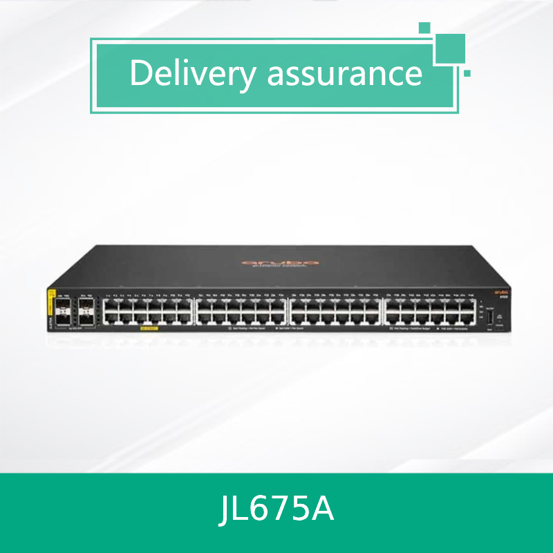 HPE Aruba CX 6100 JL675A سوئیچ 48 پورت گیگابیت PoE+ 370W کلاس 4 4x SFP+ لایه 2 مدیریت شده