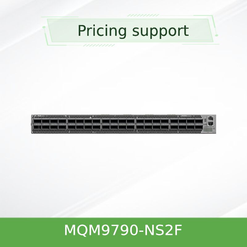 Mellanox MQM9790-NS2F 64-Port 400Gb/s InfiniBand Switch. از طریق خارجی برای پارچه های تعریف شده توسط نرم افزار UFM مدیریت می شود.