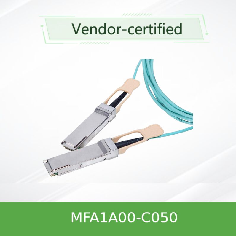 NVIDIA MFA1A00-C050 100Gb/s کابل نوری فعال QSFP28 50m LSZH AOC برای اترنت