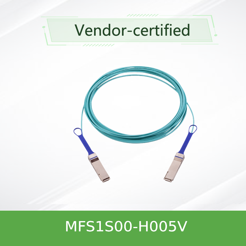 NVIDIA MFS1S00-H005V 5m 200G QSFP56 AOC برای InfiniBand HDR و 200GbE